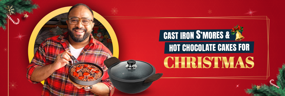 Cast Iron Sāmores & Hot Chocolate Cakes for Christmas
