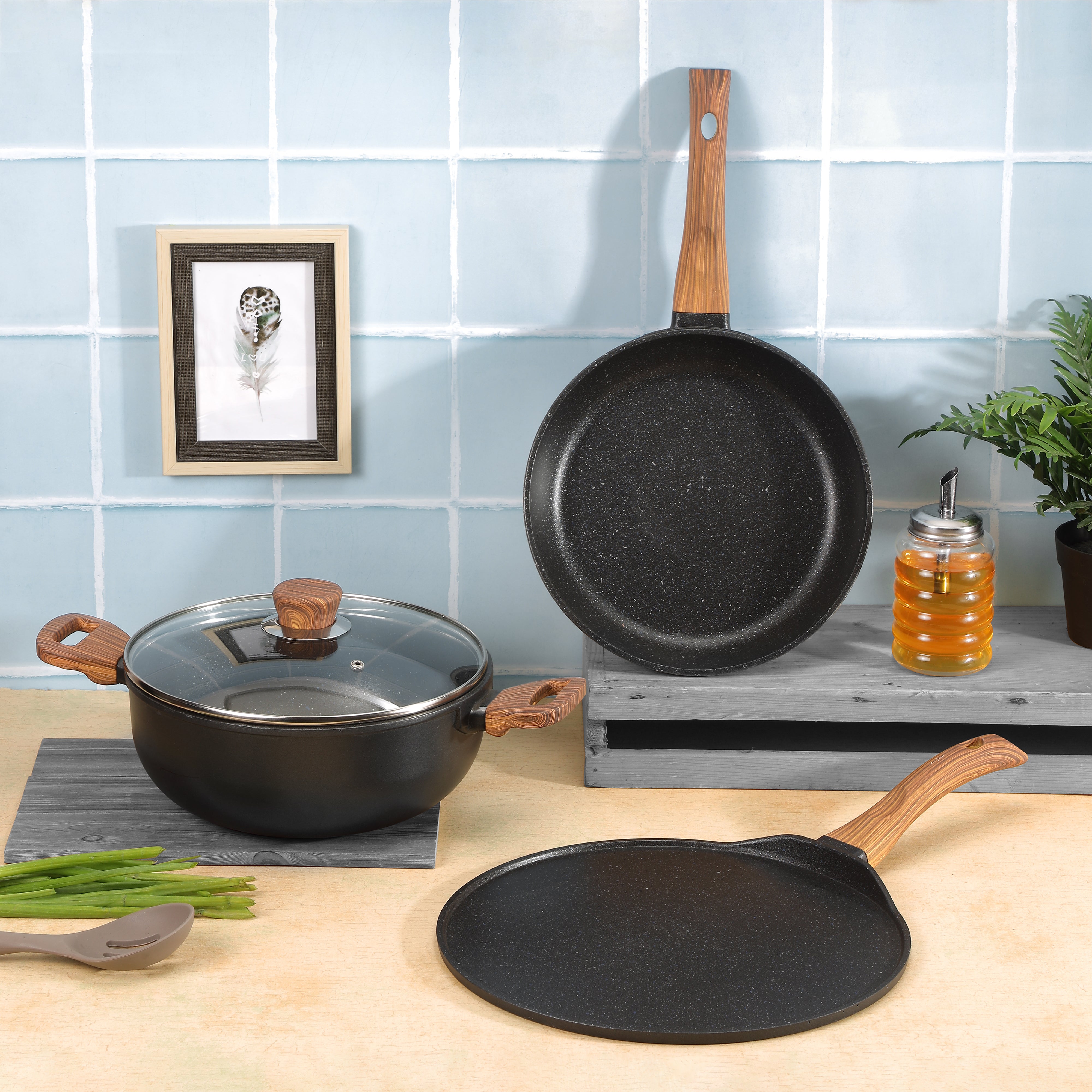 Zest Plus Die Cast Aluminium 3 pc Set - ( Induction Friendly )