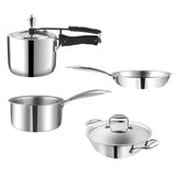 Vinod Platinum Triply Stainless Steel Combo Sets (Induction Friendly)