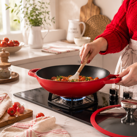 Vinod Cast Iron Freya Kadai