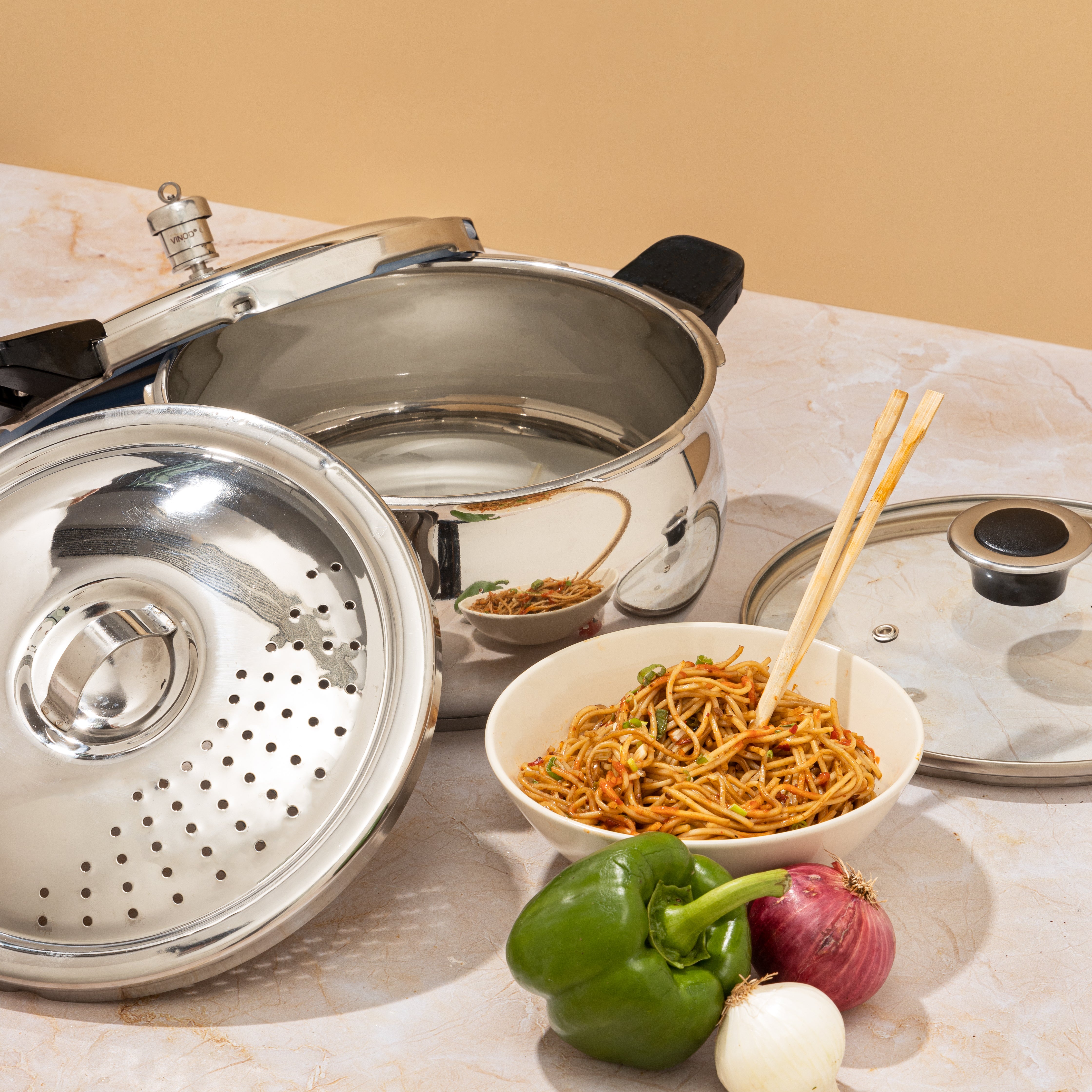 Vinod 18/8 Stainless Steel Magic Pressure Cooker