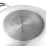 Vinod Platinum Triply Stainless Steel Kadai with Lid (Induction Friendly)