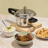 Vinod 18/8 Stainless Steel Outer Lid Pressure Cooker