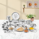 Kraft Patterned Dinner Set - 51 pc + 6 Vati Free