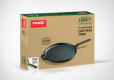 Vinod Legacy Pre - Seasoned Cast Iron Dosa Tawa - 28 cm