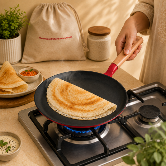 Vinod Cast Iron Freya Dosa Tawa - 28 cm