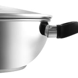 Vinod Stainless Steel Deluxe Kadai with Lid