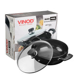 Vinod Hard Anodised Deep Kadai with Lid