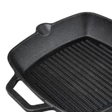 Vinod Legacy Pre - Seasoned Cast Iron Square Griddle - 24 cm (Induction Friendly)
