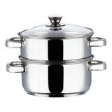 Vinod Stainless Steel 2 Tier Steamer with Lid (Induction Friendly)