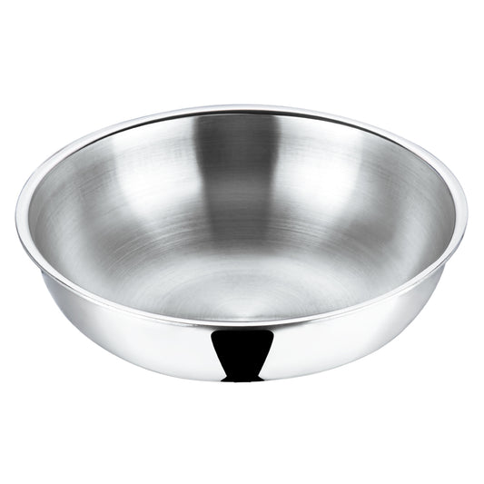 Vinod Platinum Triply Stainless Steel Tasla - Mirror Finish | Vinod Cookware India