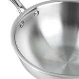 Vinod Platinum Triply Stainless Steel Deep Frypan (Induction Friendly)