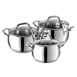 Vinod Stainless Steel Almaty Saucepot Set (Induction Friendly)