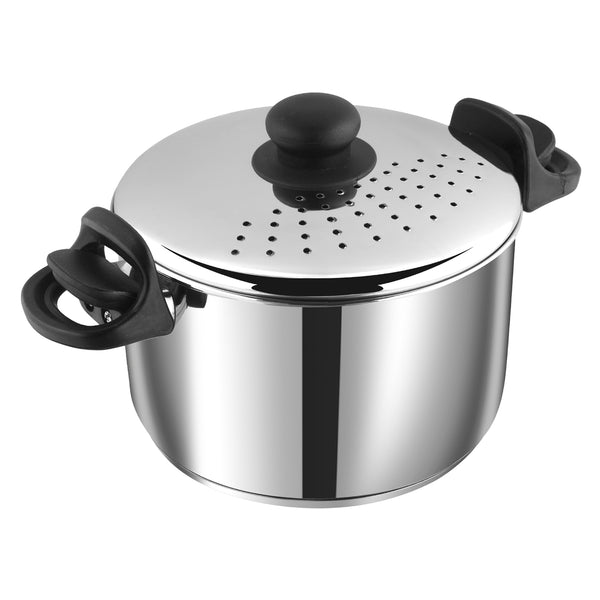 Buy Stainless Steel Pasta Pot with Strainer lid | Casseroles