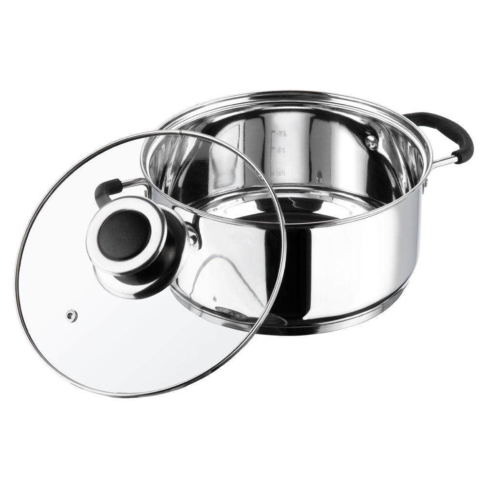Vinod Master Chef Set - Induction Safe Casserole with Glass Lid | Vinod Cookware