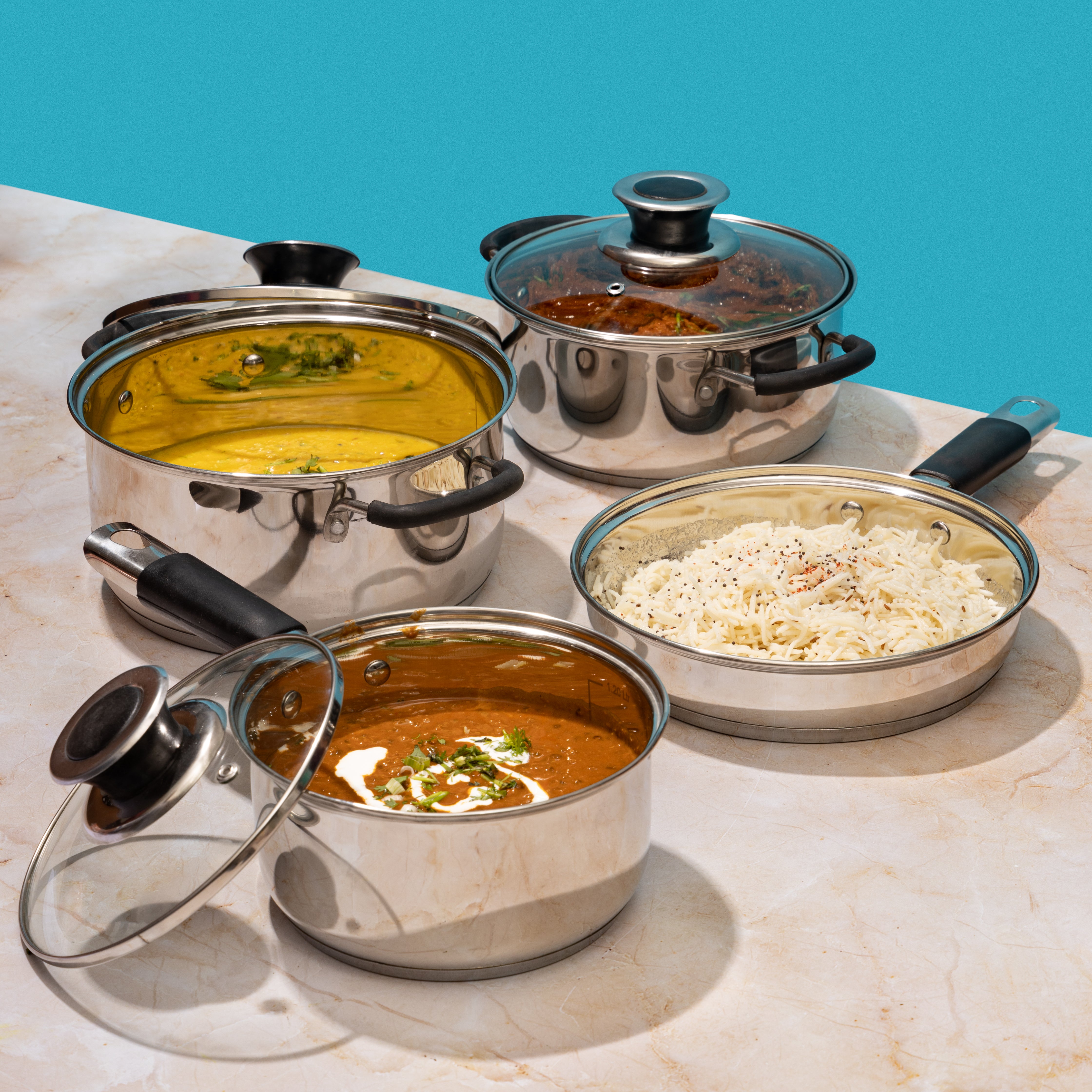 Vinod Stainless Steel Master Chef Cookware Set (Induction Friendly)