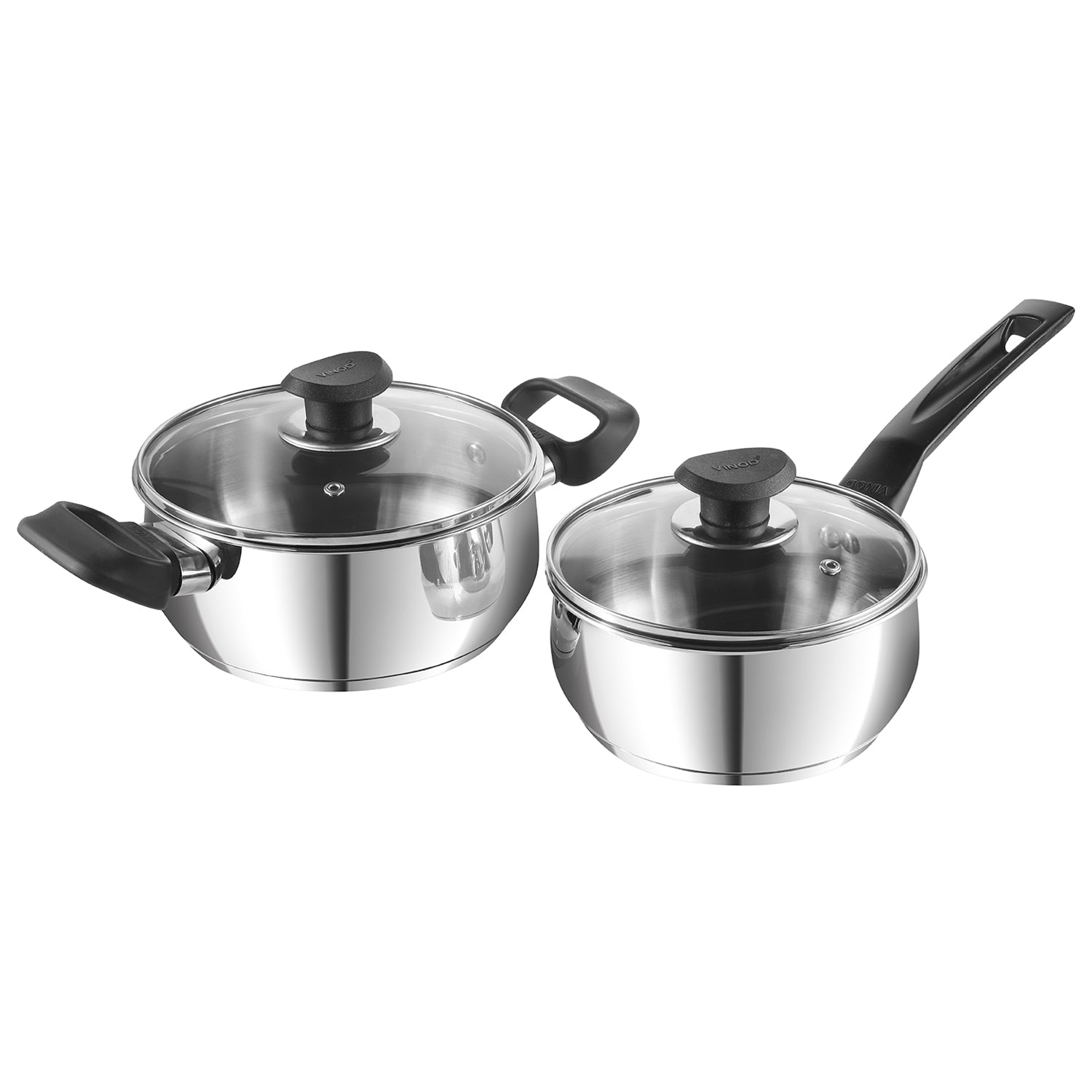 Napoli 2pc Set Saucepan1.5 Litre 16 cm & Saucepot 2.2 litre 18 cm