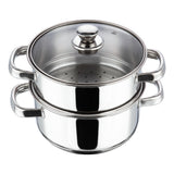 Vinod Stainless Steel 2 Tier Steamer with Lid (Induction Friendly)