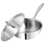 Vinod Platinum Triply Stainless Steel Deep Frypan (Induction Friendly)