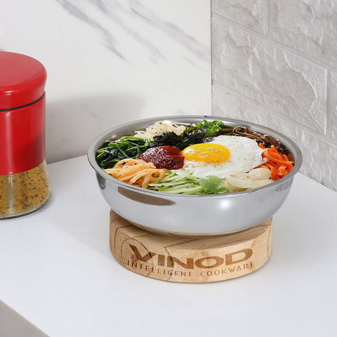 Vinod Platinum Triply Stainless Steel Tasla (Induction Firendly)