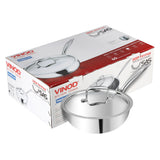 Vinod Platinum Triply Stainless Steel Deep Frypan (Induction Friendly)