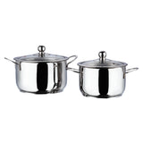 Vinod Stainless Steel Tuscany Combo Set with Lid (Induction Friendly)