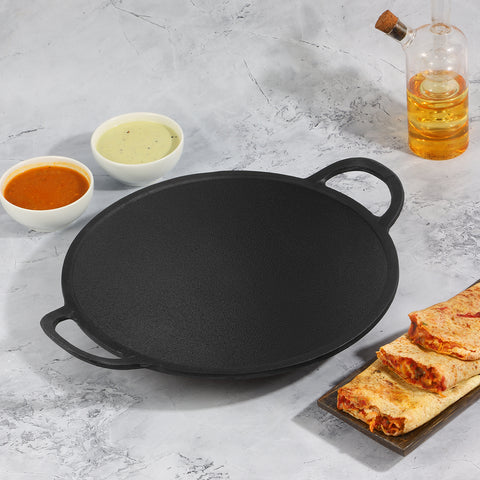 Kraft Infinity Pre-Seasoned Cast Iron Dosa Tawa 28 cm