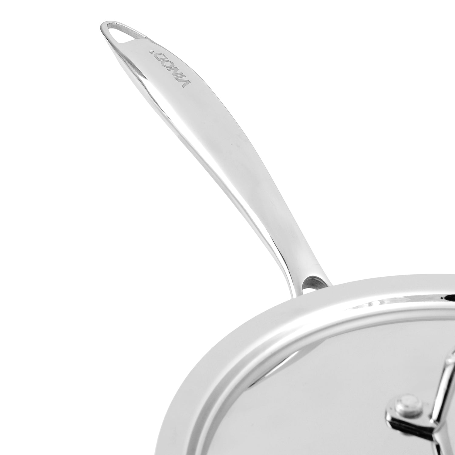 Vinod Platinum Triply Saute Pan with Lid- 24 cm (Induction Friendly)