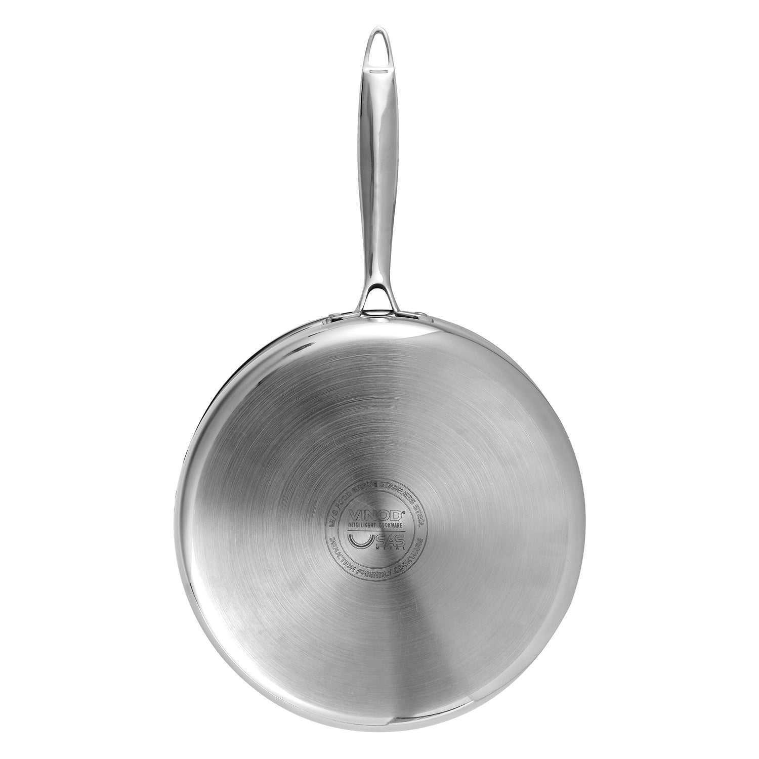 Vinod Platinum Triply Saute Pan with Lid- 24 cm (Induction Friendly)
