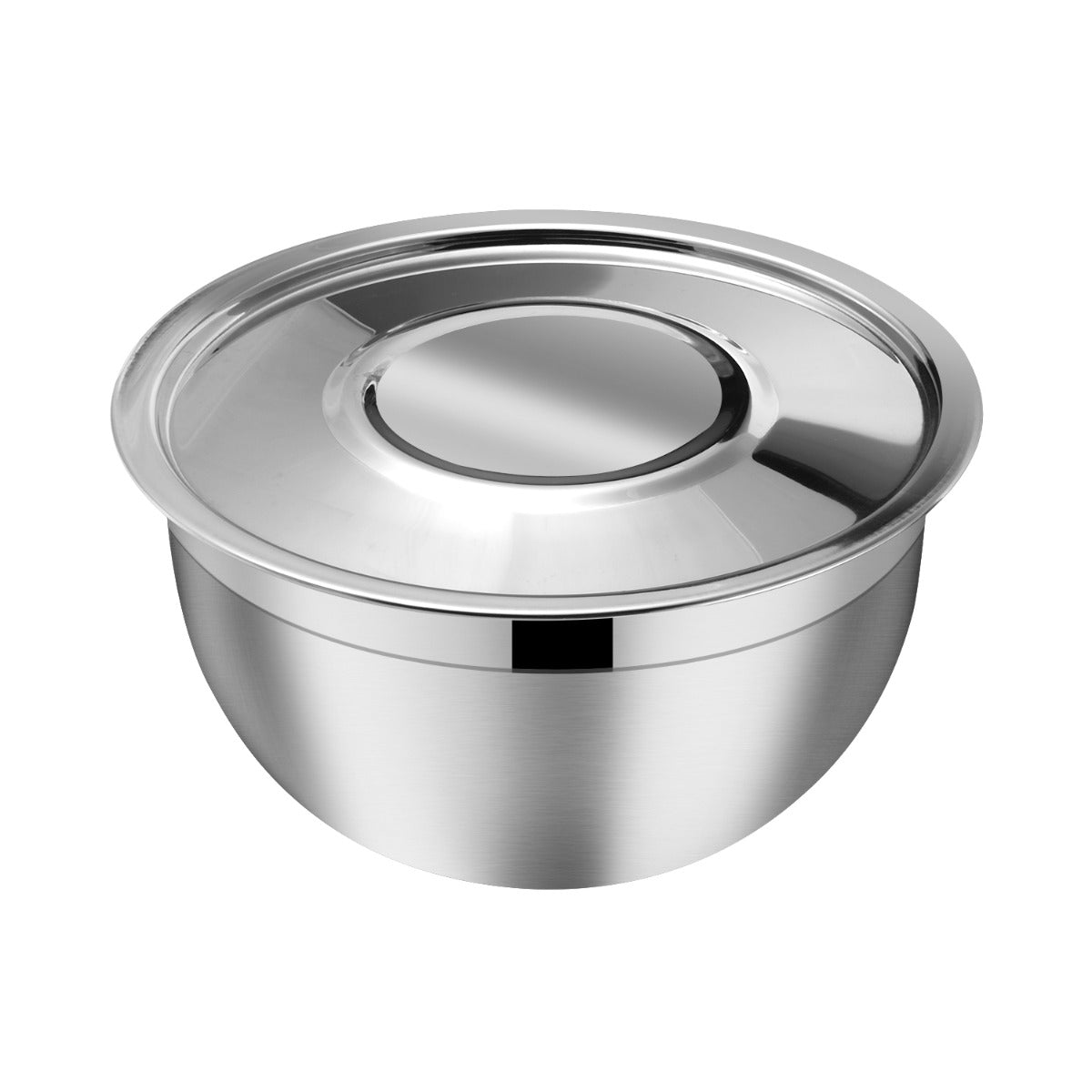 Kraft Stainless Steel Serving Bowl with Lid