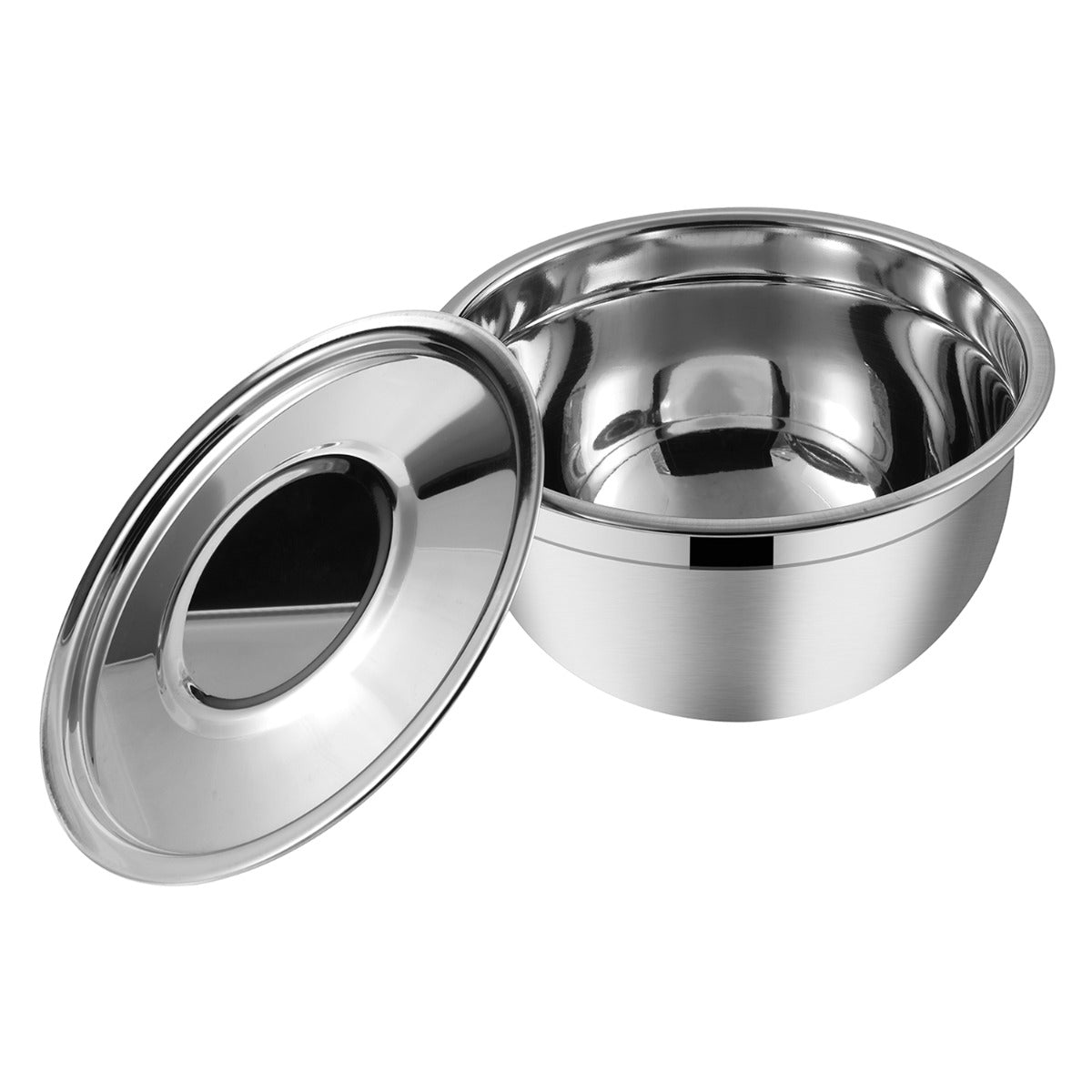 Kraft Stainless Steel Serving Bowl with Lid