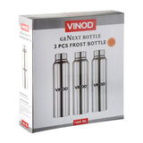 Vinod Frost Stainless Steel Bottle 3pc set