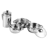Kraft Stainlesss Steel Milano Dinner/Lunch Set - 57 pc