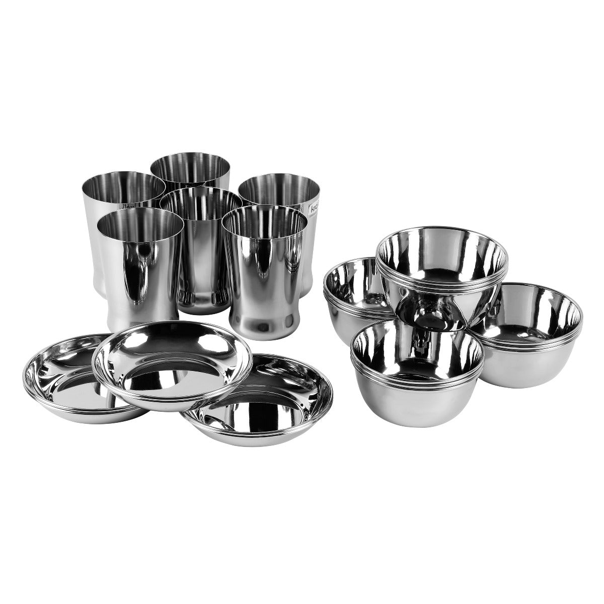 Kraft Stainlesss Steel Milano Dinner/Lunch Set - 57 pc