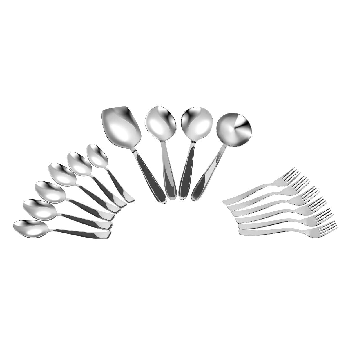 Kraft Stainlesss Steel Milano Dinner/Lunch Set - 57 pc