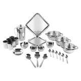 Kraft Stainlesss Steel Qubic Dinner - Lunch Set 55 pc