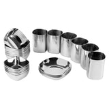 Kraft Stainlesss Steel Qubic Dinner - Lunch Set 55 pc