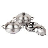 Kraft Stainlesss Steel Tulip Dinner Set 51 pc