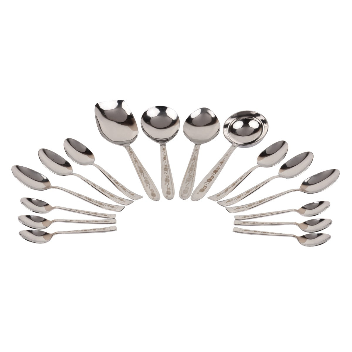Kraft Stainlesss Steel Tulip Dinner Set 51 pc