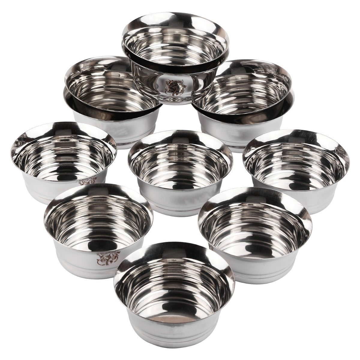 Kraft Stainlesss Steel Tulip Dinner Set 51 pc