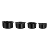 Vinod Hard Anodised 4 pc Tope Set -  (0.7 L,1 L, 1.2 L,1.6 L)