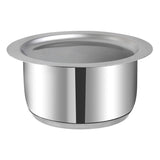 Vinod Stainless Steel 3 pc Tope Set with Lid (Induction Friendly)