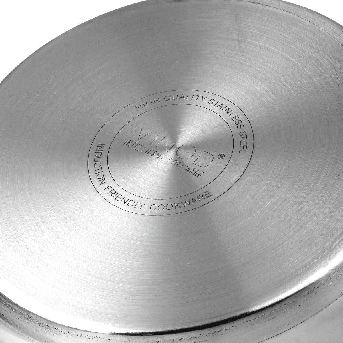 Vinod Stainless Steel, Sandwich Bottom, 3 pc Tope Set with Lids (Induction Friendly)