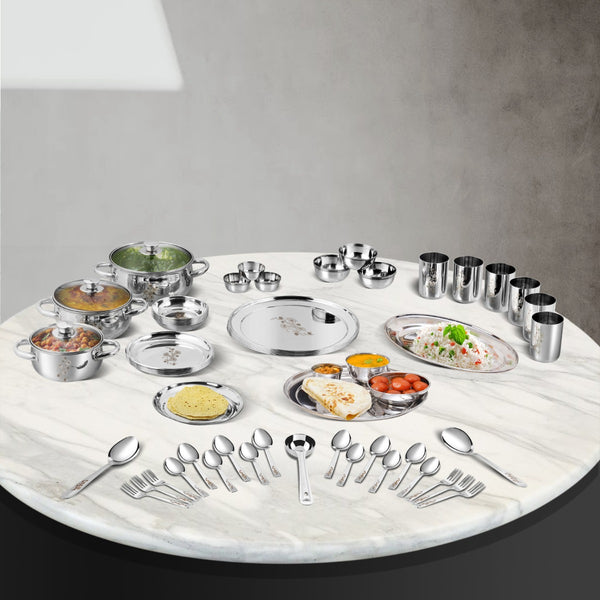 Kraft 61 Pcs Tulip Dinner Set – Vinod Cookware India Private Limited