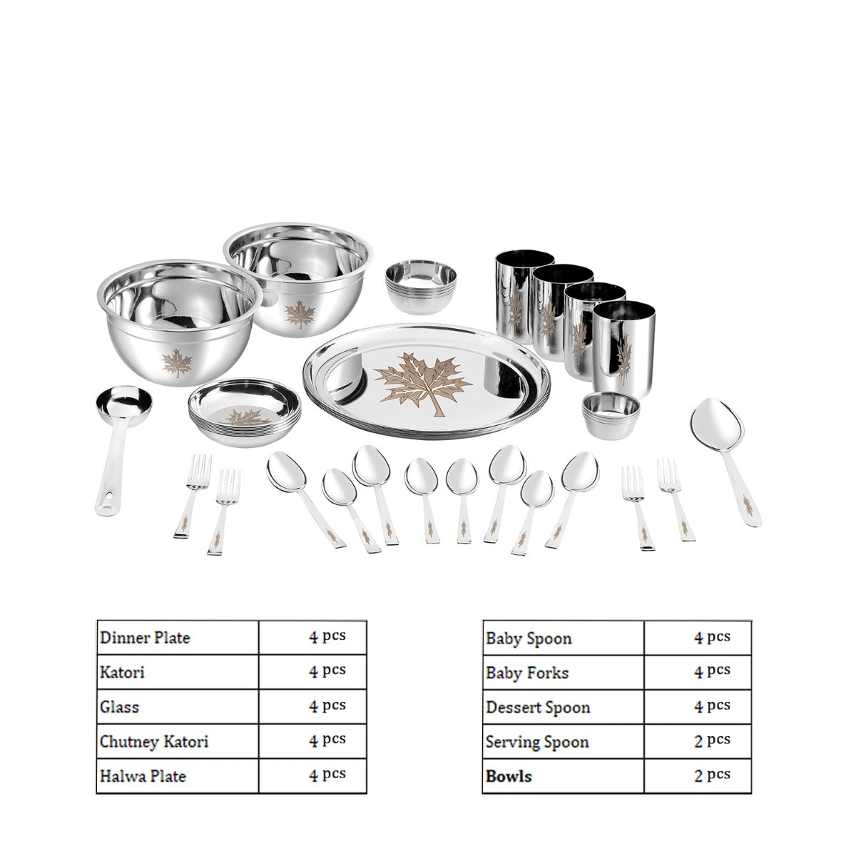 Kraft Leaf Dinner Set 36 pc