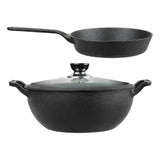 Vinod Legacy Pre-Seasoned Cast Iron Combo Set (Induction Friendly)