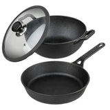 Vinod Legacy Pre-Seasoned Cast Iron Combo Set (Induction Friendly)