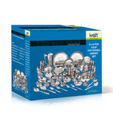 Kraft Stainlesss Steel Tulip Dinner Set 51 pc