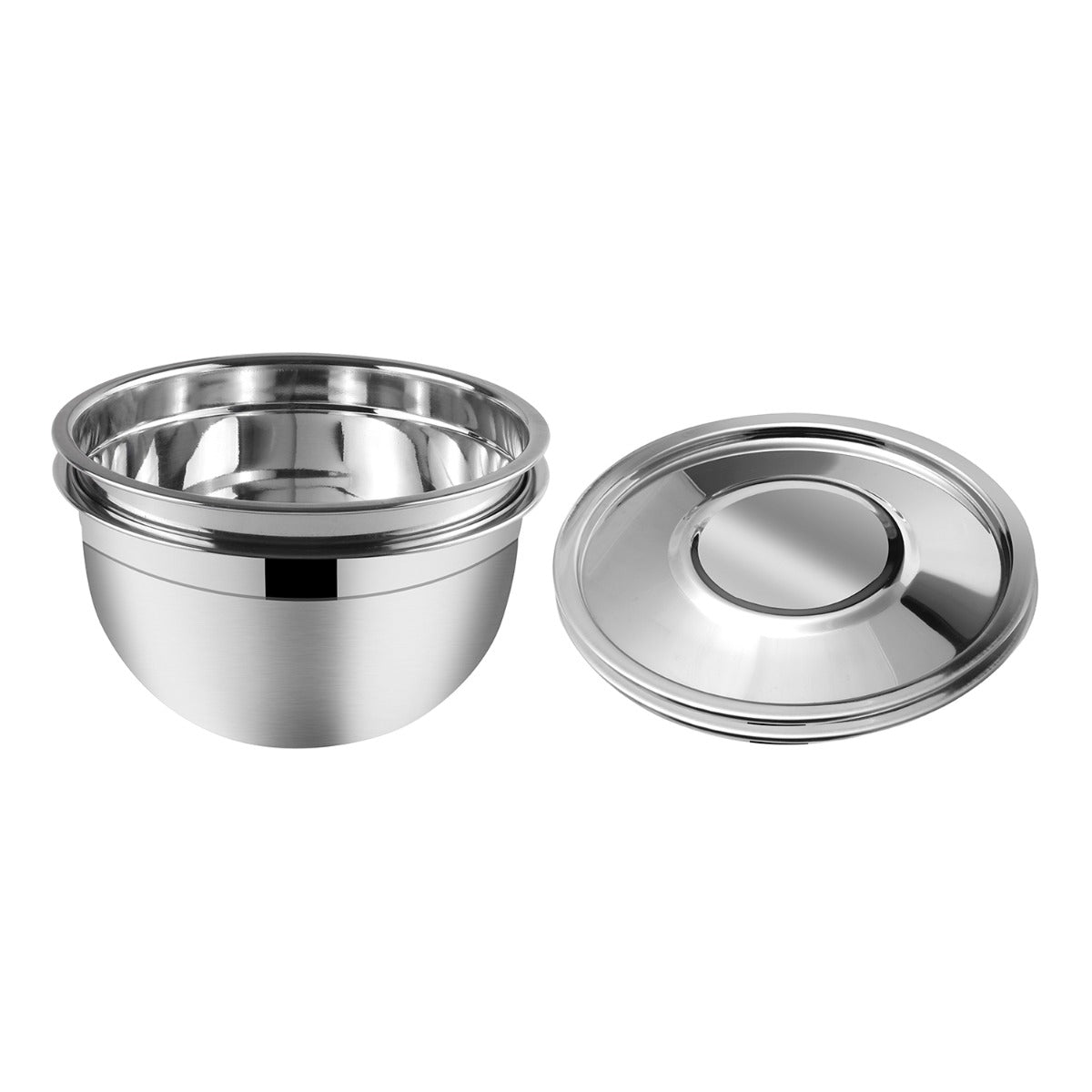 Kraft Stainless Steel Serving Bowl with Lid