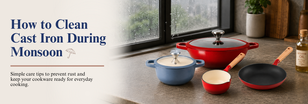 How to Clean Cast Iron During Monsoon